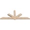 Ekena Millwork Kennewick Smooth Timber Gable Bracket, Douglas Fir, 84"W x 35"H x 3 1/2"D x 5 1/2"F, 10/12 Pitch GBW084X35X0406KEN00SDF - alternate 5